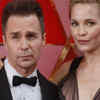 Best Actor in a Supporting Role, Sam Rockwell for 'Three Billboards Outside Ebbing, Missouri', and Leslie Bibb arrive at the Oscars.