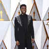 'Black Panther' star Chadwick Boseman arrives at the Oscars.