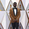 Best Actor in a Leading Role nominee Daniel Kaluuya for 'Get Out' arrives at the Oscars.