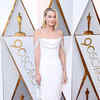 Margot Robbie, nominated in the Best Actress in a Leading Role category for 'I,Tonya' arrives at the Oscars.