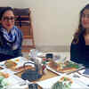 Lunching and munching together