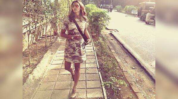 Barkha strikes a pose