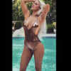 Lana in gold bikini