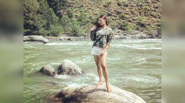 Barkha poses in the lap of nature