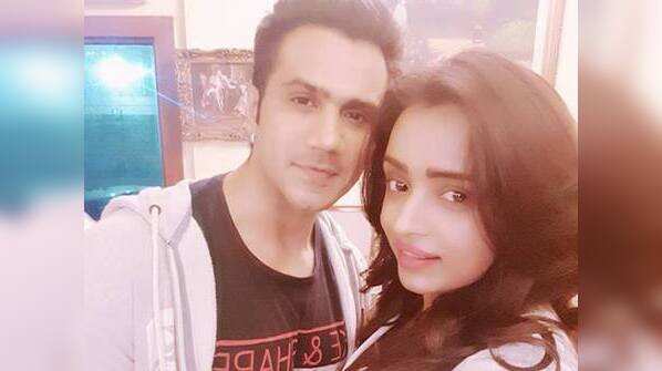 Parul poses with a friend