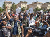 Journalists protest against Delhi Police