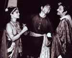 Legends Amol Palekar, Amrish Puri and Sunila Pradhan in a frame