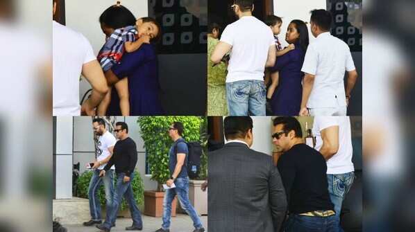 Photos: Salman Khan heads to Jodhpur with sister Arpita Khan Sharma and nephew Ahil for a hearing on the poaching case