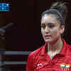 And after a grueling mixed doubles match, Manika Batra is back at the table for her women's semifinal - That's a tough schedule