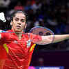 Saina Nehwal through to the final of women's singles beating Kirsty Gilmour 21-14, 18-21, 21-17