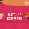 KXIP vs SRH IPL Live Score: Kings XI Punjab vs Sunrisers Hyderabad, Match 16, Mohali