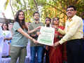 World Earth Day: Dia Mirza cleans up Dadar Beach
