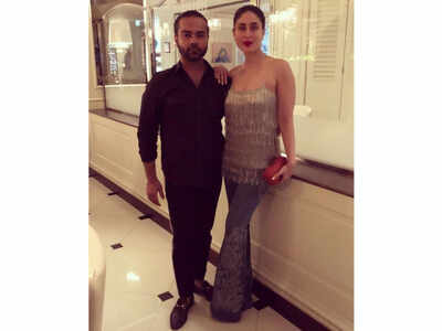 sachin and babi light blue dress Kareena Kapoor Khan expertly gives this glam trend a casual twist