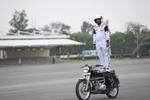 Daring BSF jawans ride bikes from atop poles; set world records