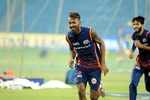 Hardik Pandya at the practice session in Pune