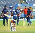 Mumbai Indians practice ahead of match against CSK