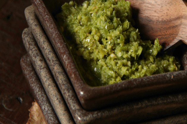 green curry paste mixed with some water