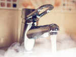 Hot water