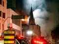 Photos: Blazing building collapses in Sao Paulo