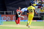 CSK's Ngidi gets the wicket of Brendon McCullum