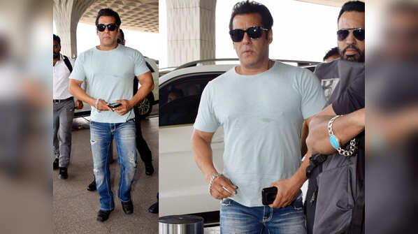 Photos: Salman Khan snapped at Mumbai airport; arrives in Jodhpur for Blackbuck poaching case hearing