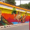 Article image for: Delhi: Flyover at Yamuna Bazar gets an artistic makeover with anti-pollution coating
