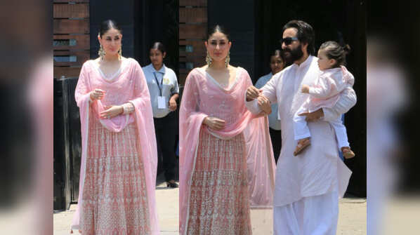 Kareena Kapoor, Saif Ali Khan and Taimur Ali Khan