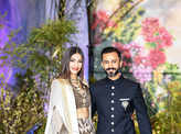 Photos of fun-filled wedding reception of Sonam & Anand where the whole Kapoor family re-united