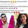 Here’s how Anushka Sharma chose to admire Deepika Padukone’s red-carpet look at Cannes Film Festival 2018