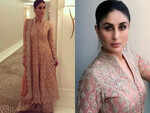 The rose gold Farzan Manan attire