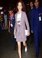 Kangana back home after debut at the Cannes Festival