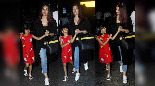 Aishwarya Rai Bachchan returns from Cannes with daughter Aaradhya