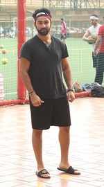 Ranbir's cousin, Armaan Jain arrives to the ground for a match