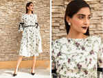 Sonam Kapoor Ahuja teams her pretty summery dress with goth lips and we’re sold!