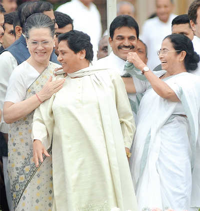 Image result for sonia mayawati mamata banerjee