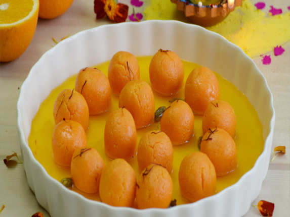 Instantly prepare sweet and sour mango rasgulla, take note of the recipe