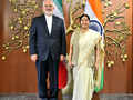Sushma Swaraj holds bilateral talks with Javad Zarif