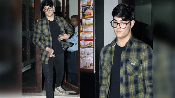 Spotted: Akshay Kumar's son Aarav at a restaurant in Bandra