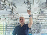 Anupam Kher enjoys the Mumbai local train ride