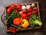 Fresh fruits, vegetables and salads