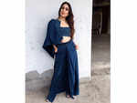 With her Shruti Sancheti outfit