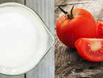 Milk and tomato to fight acne