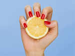 Rub your nails with lemon