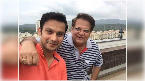 Adinath Kothare and his father Mahesh Kothare