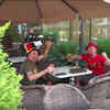 Article image for: <i class="tbold">belgium</i> and Panama fans enjoy drink together