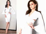 Kriti Sanon’s Shivan and Narresh stark white dress is equal parts sexy and classy