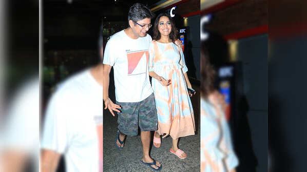 Swara Bhasker and boyfriend Himanshu Sharma walk hand-in-hand at the airport