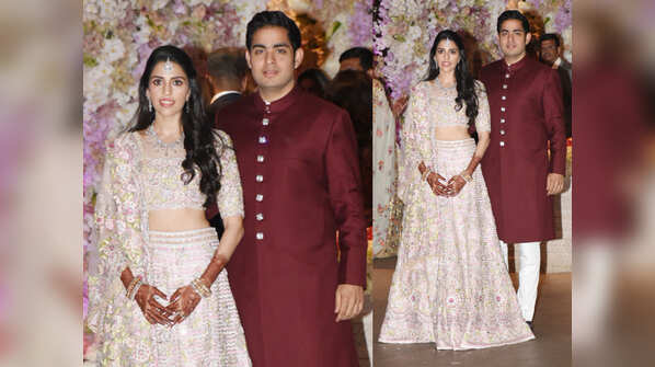 Shloka Mehta and Akash Ambani