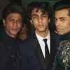 Photo: Shah Rukh Khan, Karan Johar and Aryan Khan look dapper at Akash Ambani and Shloka Mehta’s engagement party