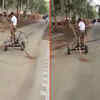 Article image for: <i class="tbold">jugaad</i>: Video of unique way to clean roads goes viral